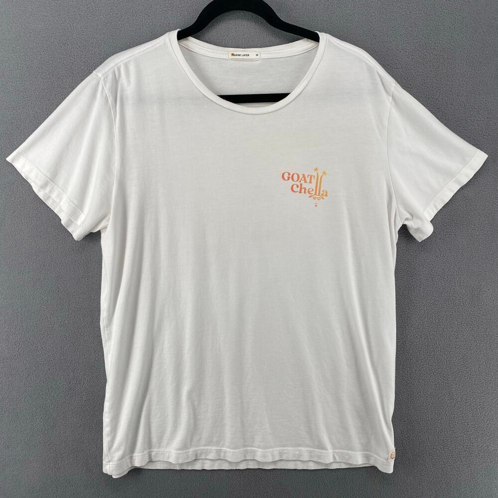 Marine Layer Goatchella Graphic Tee T Shirt Womens M Supima Cotton‎ Modal USA